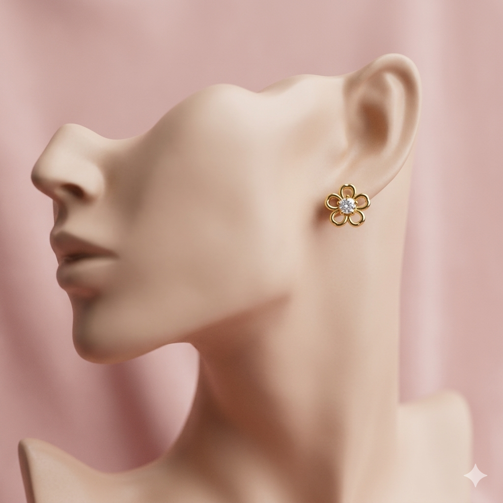 The Rose Pendant Earrings
