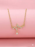 Pulse of Love Rhinestone Necklace